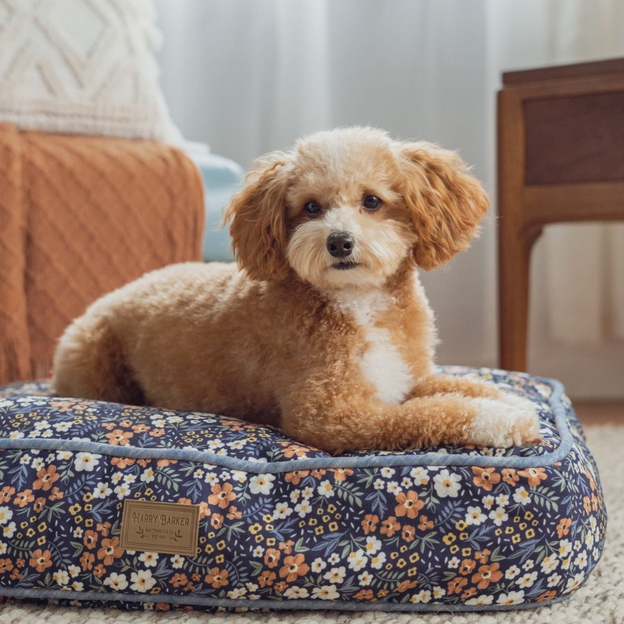 Harry Barker Calico Floral Rectangle Dog Bed Clearance