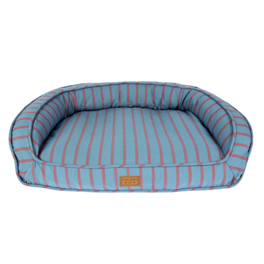 Harry Barker Striped Ortho Lounger Pet Bed Clearance