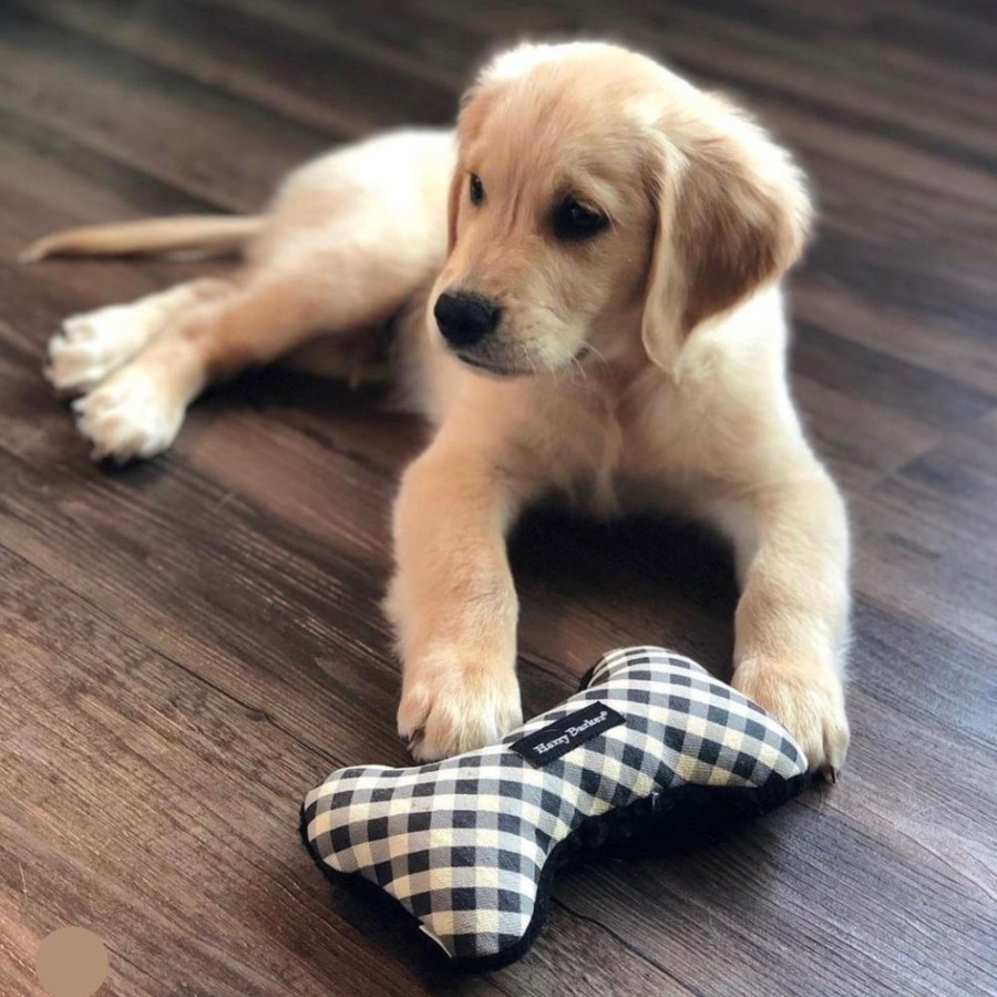 Harry Barker Gingham Bone Canvas Toy Best