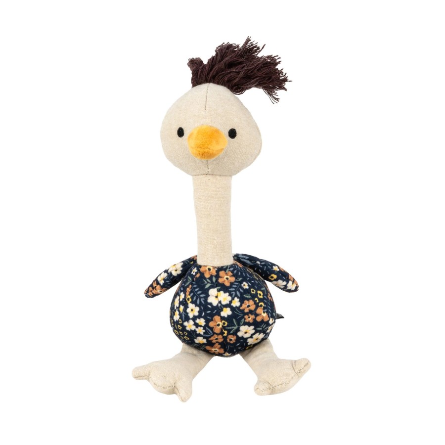 Harry Barker Floral Print Ostrich Dog Toy Best