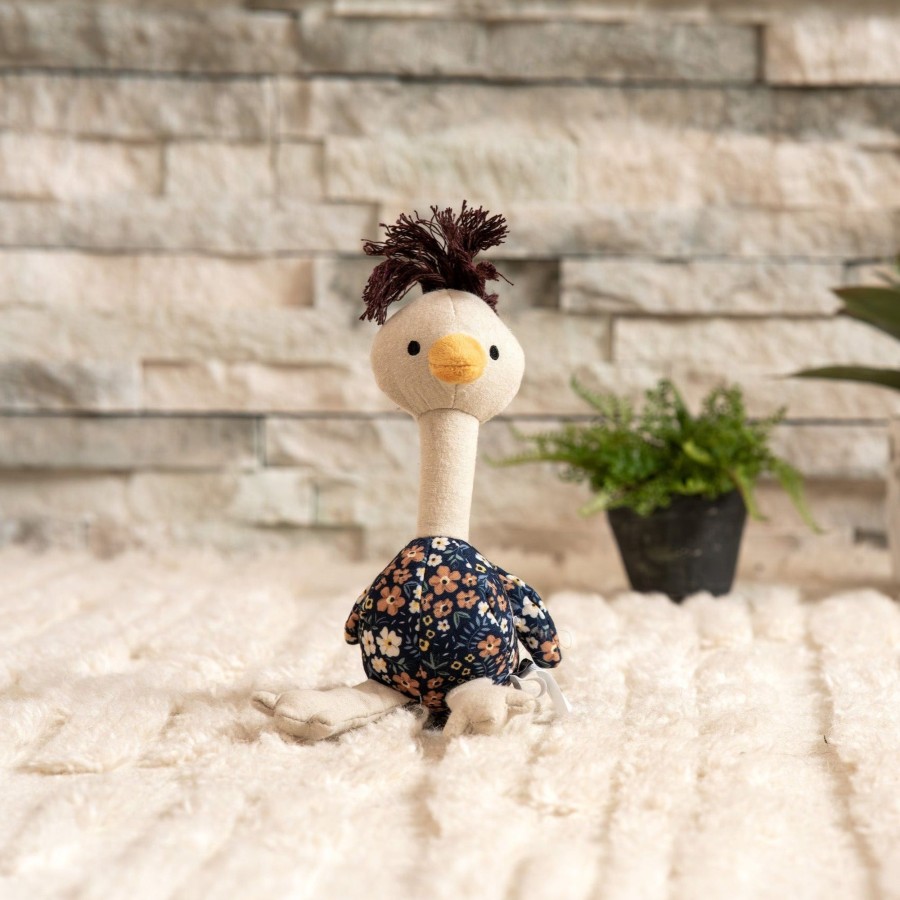 Harry Barker Floral Print Ostrich Dog Toy Best