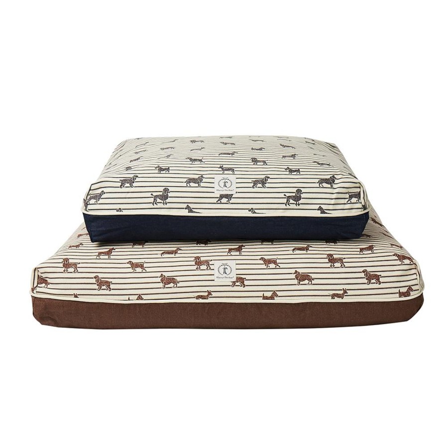 Harry Barker Ticking Rectangle Dog Bed Cover Best