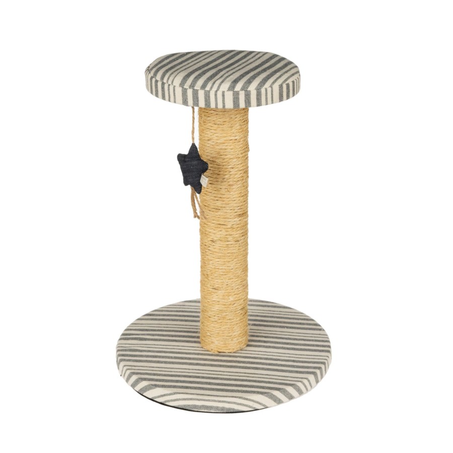 Harry Barker Denim Stripe Sisal Cat Scratching Post Online