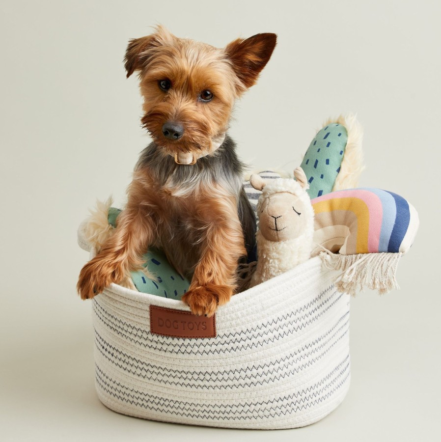 Harry Barker Market Stripe Toy Bin New