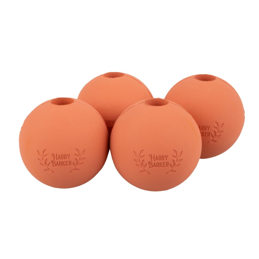 Harry Barker 4-Pack Rubber Ball Set - Large New